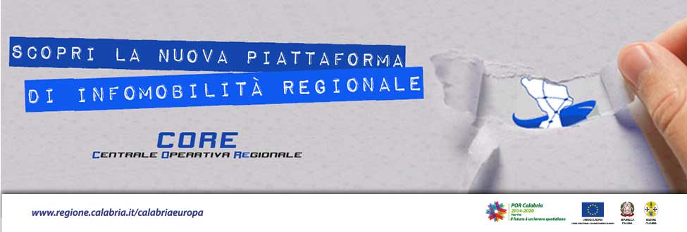 La Regione Calabria lancia la piattaforma CORe