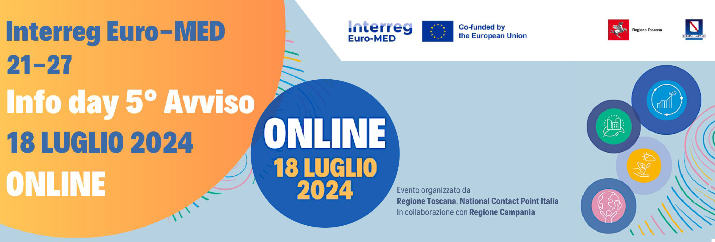 Interreg Euro-MED 21-27: Info day Italia 5° Avviso | Agenda definitiva