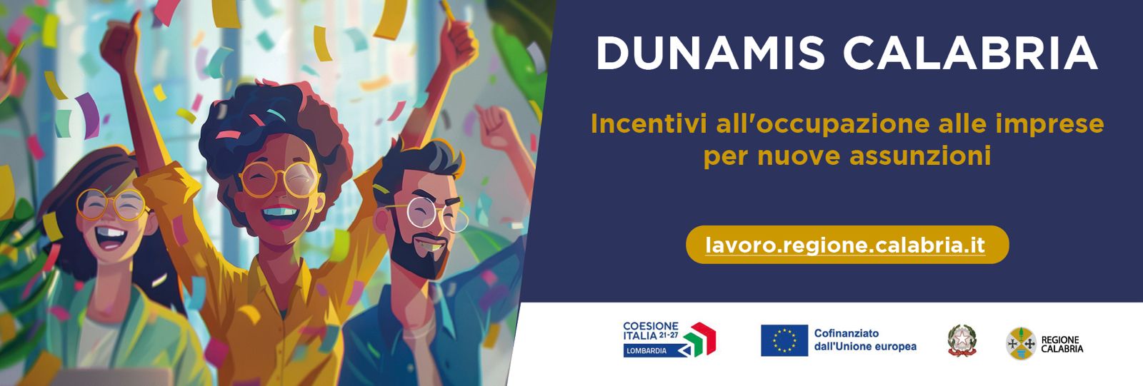 Dunamis Calabria - Incentivi all'occupazione alle imprese per nuove assunzioni
