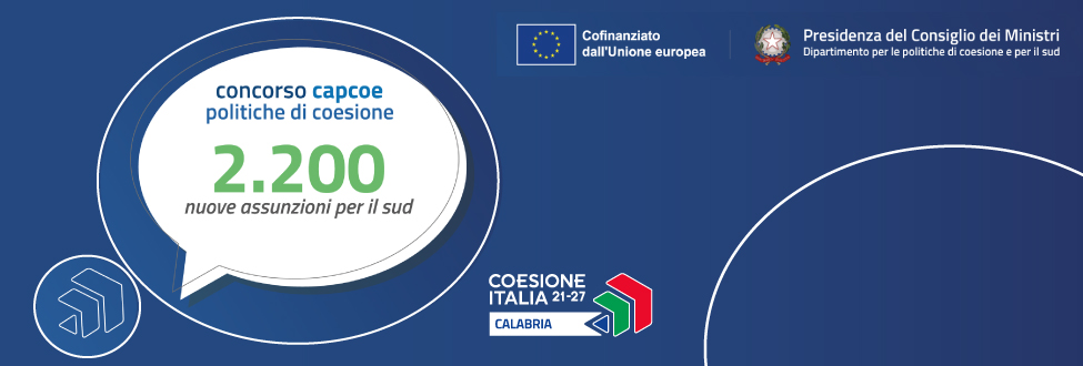 Pubblicazione diario e istruzioni prova scritta concorso sostenuto dal #CapCoe per l’assunzione di 2.200 funzionari negli Enti territoriali del Sud