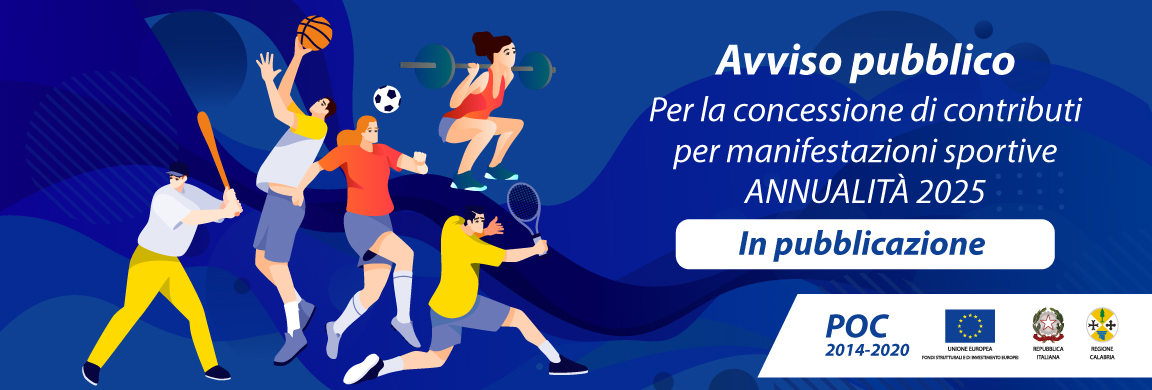 Pubblicato l’Avviso Pubblico per la Concessione di Contributi per Manifestazioni Sportive – Annualità 2025
