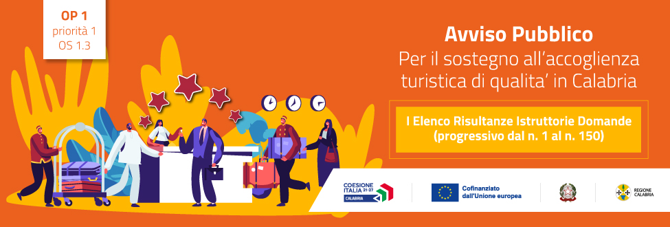 Accoglienza turistica di Qualità concessione provvisoria – I Elenco (domande con riserva 1–150)