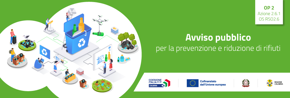 Avviso pubblico per la prevenzione e riduzione di rifiuti