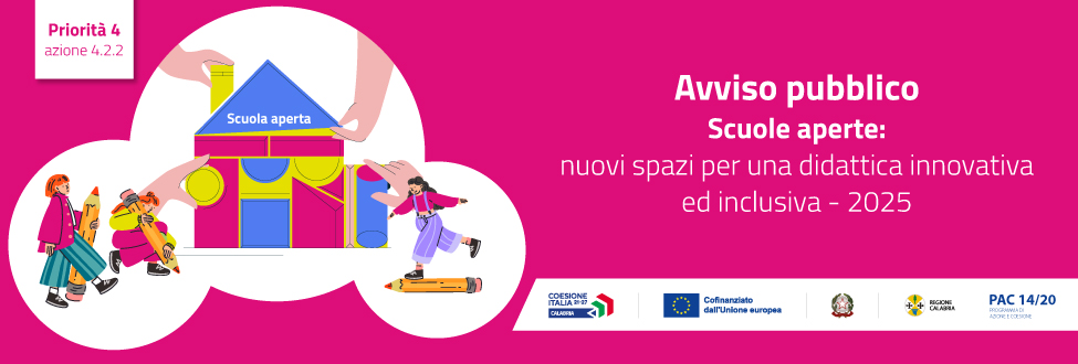 Scuole aperte: nuovi spazi per una didattica innovativa ed inclusiva