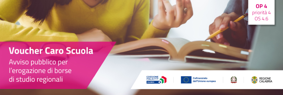 Avviso pubblico per l’erogazione di borse di studio regionali denominate “Voucher Caro Scuola” a favore degli studenti delle scuole secondarie di secondo grado per l’anno scolastico 2022/2023.
