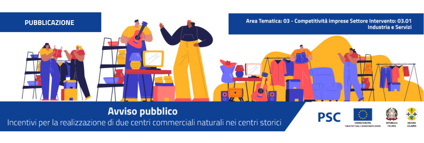 Incentivi per la realizzazione di due Centri Commerciali Naturali: nei centri storici di Corigliano-Rossano: pubblicato l’Avviso Pubblico