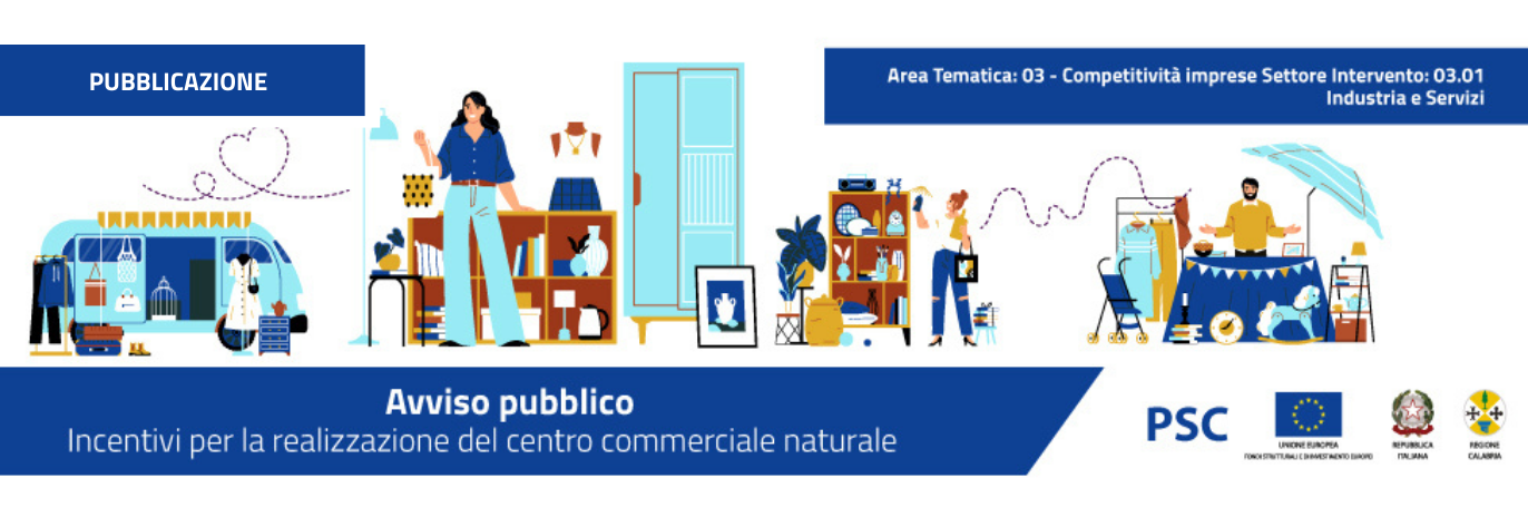 Pubblicato l’Avviso pubblico “Incentivi per la realizzazione del Centro Commerciale Naturale” nei centri storici di Corigliano-Rossano