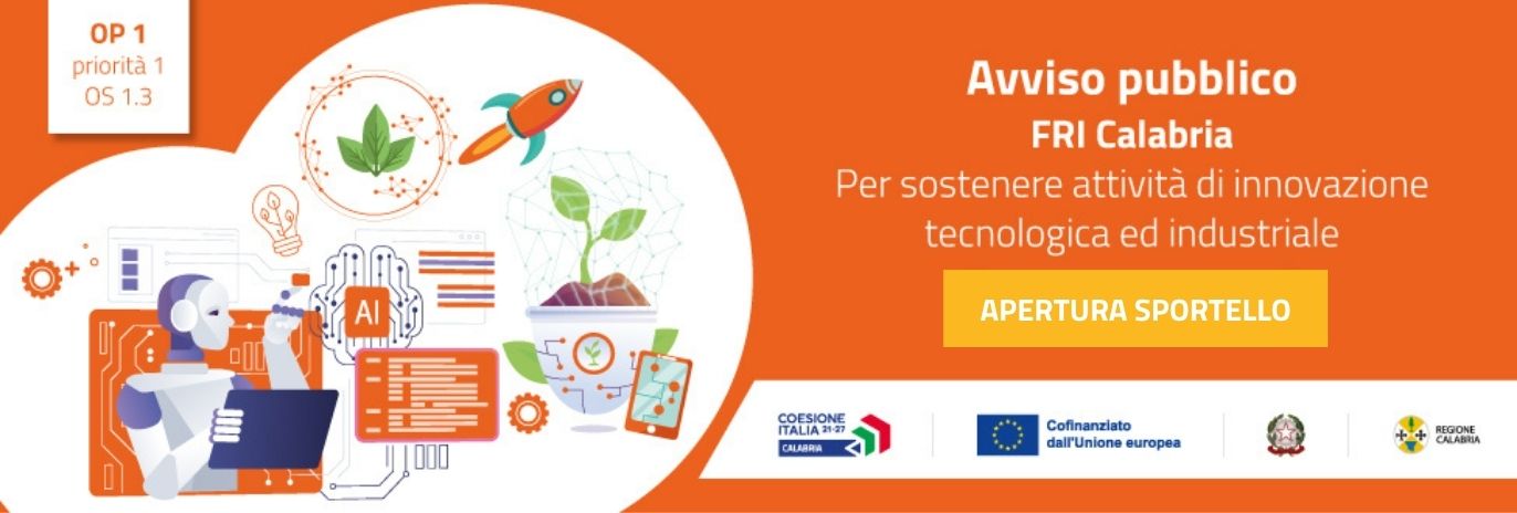Avviso FRI Calabria: il 17 novembre apre lo sportello per la presentazione delle domande