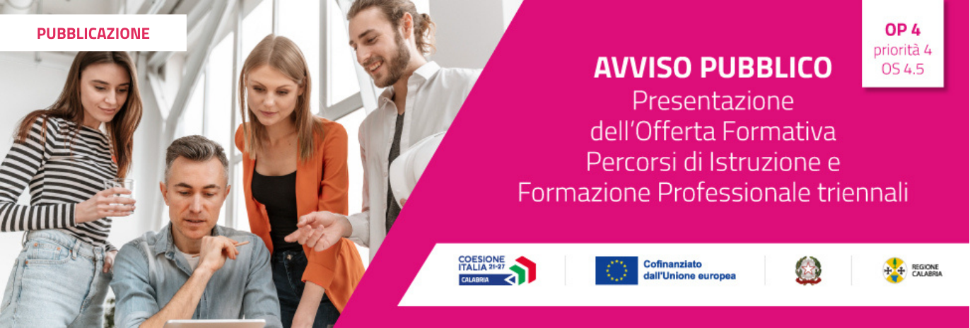 Pubblicato l’Avviso per i percorsi triennali di Istruzione e Formazione Professionale (IeFP)