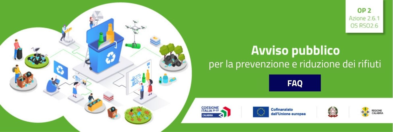 Avviso pubblico per la prevenzione e riduzione dei rifiuti: pubblicate le FAQ
