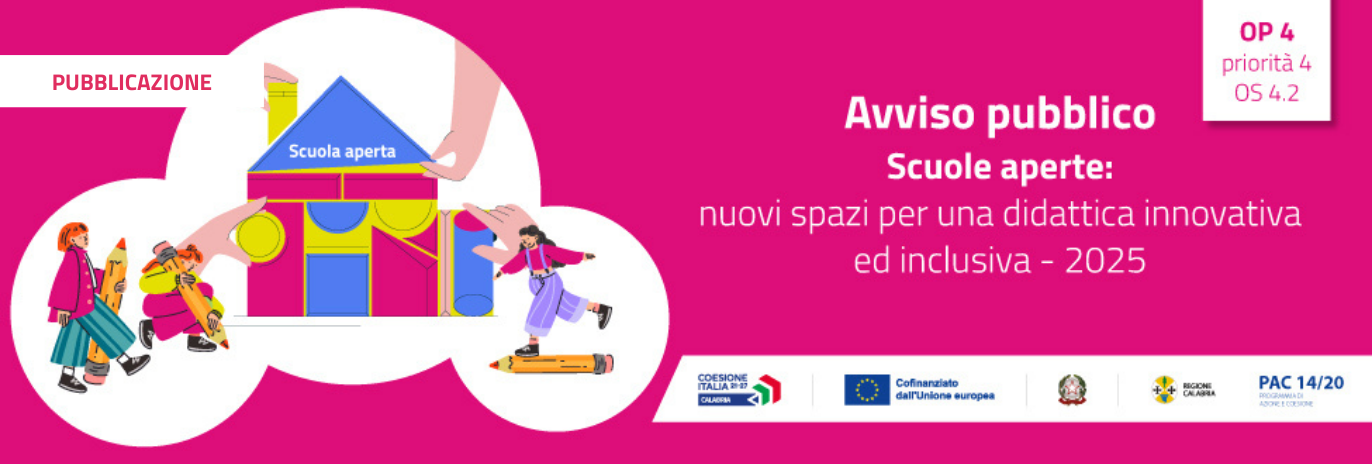Pubblicato l’Avviso “Scuole aperte”: oltre 10 milioni di euro per spazi educativi più innovativi e inclusivi
